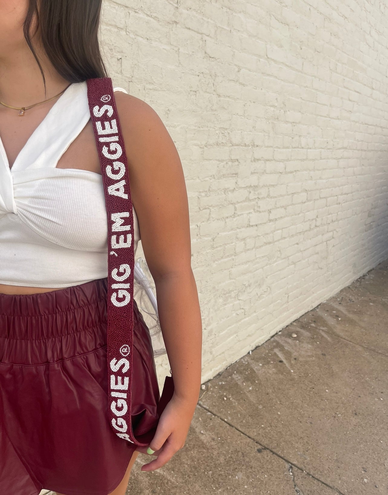 The Gig’Em Beaded Purse Strap