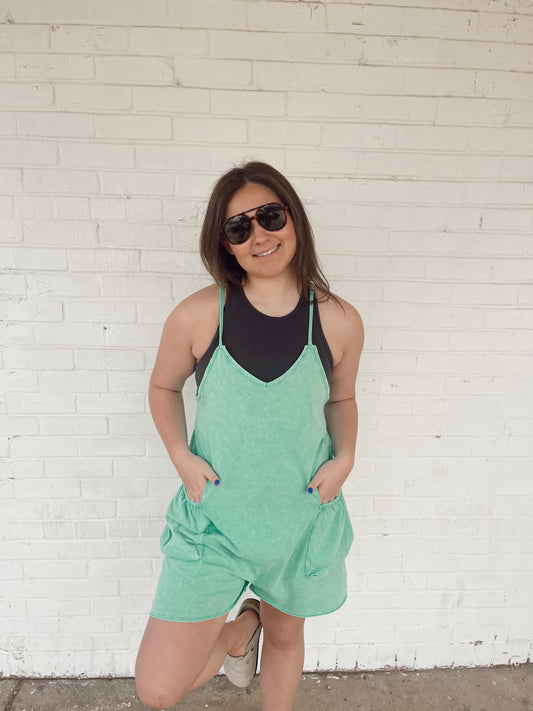 The Langley Romper-Green