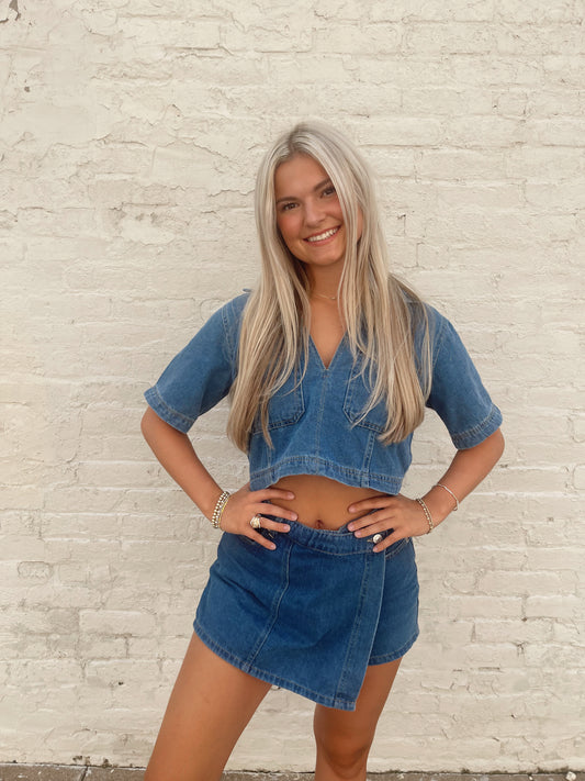 The Sami Denim Top